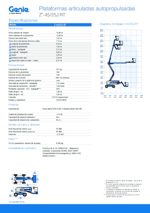 Колісні підйомники з шарнірною стрілою Genie Z-45/25J RT