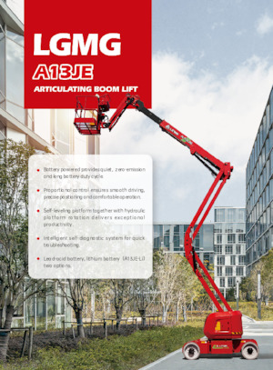 Колісні підйомники з шарнірною стрілою LGMG  A13JE-LI