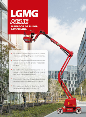 Колісні підйомники з шарнірною стрілою LGMG  A13JE-LI