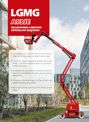 Колісні підйомники з шарнірною стрілою LGMG  A13JE-LI