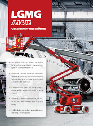 Колісні підйомники з шарнірною стрілою LGMG  A14JE