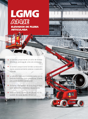 Колісні підйомники з шарнірною стрілою LGMG  A14JE