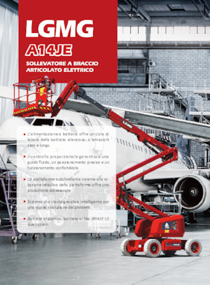 Колісні підйомники з шарнірною стрілою LGMG  A14JE