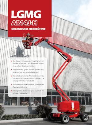 Колісні підйомники з шарнірною стрілою LGMG  AR14J-H