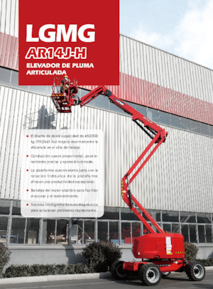 Колісні підйомники з шарнірною стрілою LGMG  AR14J-H
