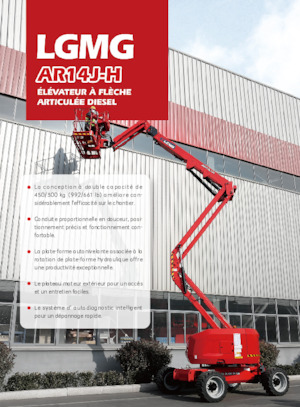 Колісні підйомники з шарнірною стрілою LGMG  AR14J-H