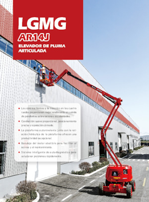 Колісні підйомники з шарнірною стрілою LGMG  AR14J