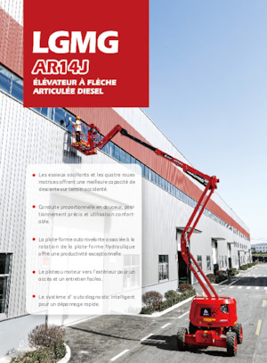 Колісні підйомники з шарнірною стрілою LGMG  AR14J
