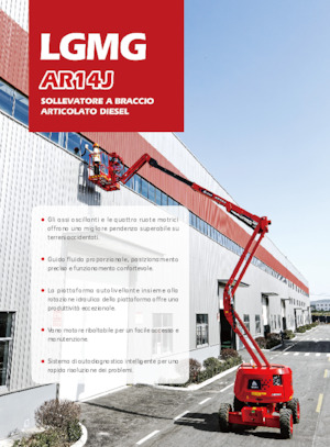 Колісні підйомники з шарнірною стрілою LGMG  AR14J