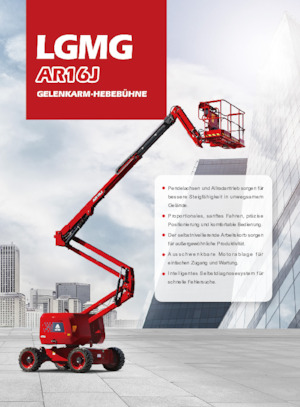 Колісні підйомники з шарнірною стрілою LGMG  AR16J