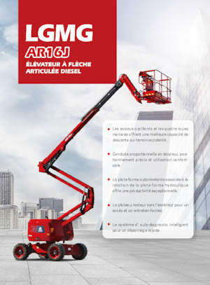 Колісні підйомники з шарнірною стрілою LGMG  AR16J