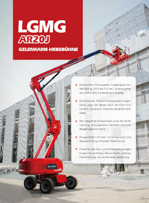 Колісні підйомники з шарнірною стрілою LGMG  AR20J