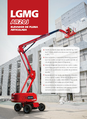 Колісні підйомники з шарнірною стрілою LGMG  AR20J