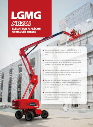Колісні підйомники з шарнірною стрілою LGMG  AR20J