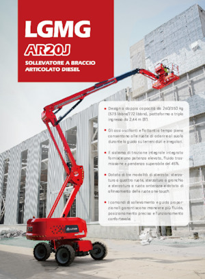 Колісні підйомники з шарнірною стрілою LGMG  AR20J