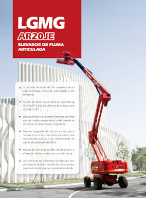 Колісні підйомники з шарнірною стрілою LGMG  AR20JE