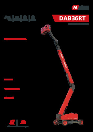 Колісні підйомники з шарнірною стрілою MAGNI DAB36RT