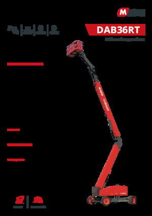 Колісні підйомники з шарнірною стрілою MAGNI DAB36RT