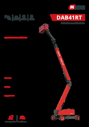 Колісні підйомники з шарнірною стрілою MAGNI DAB41RT