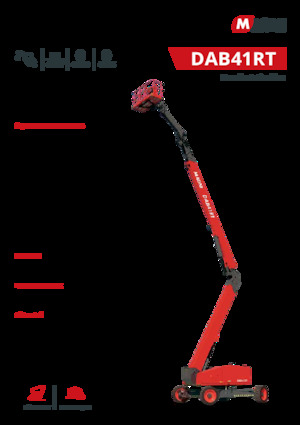 Колісні підйомники з шарнірною стрілою MAGNI DAB41RT