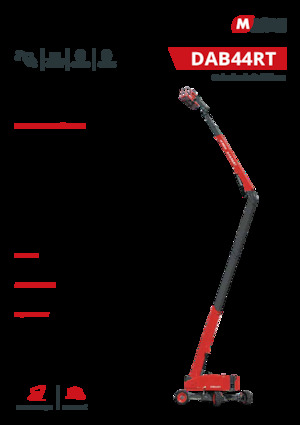 Колісні підйомники з шарнірною стрілою MAGNI DAB44RT