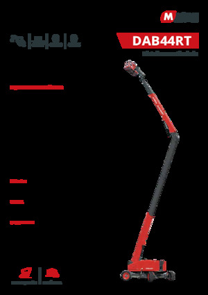 Колісні підйомники з шарнірною стрілою MAGNI DAB44RT