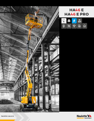Колісні підйомники з шарнірною стрілою Haulotte HA46 E