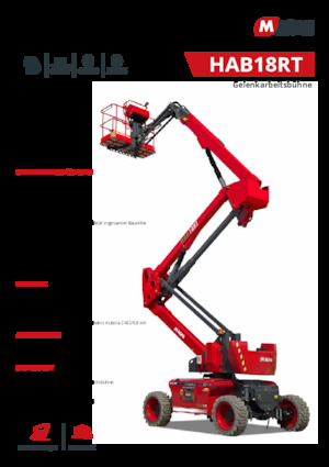 Колісні підйомники з шарнірною стрілою MAGNI HAB18RT