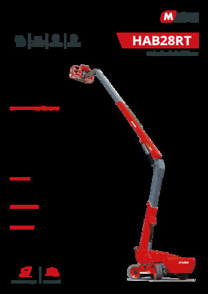 Колісні підйомники з шарнірною стрілою MAGNI HAB24RT