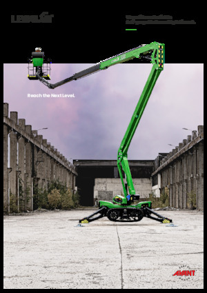 Колісні підйомники з шарнірною стрілою Avant Tecno Leguan 225