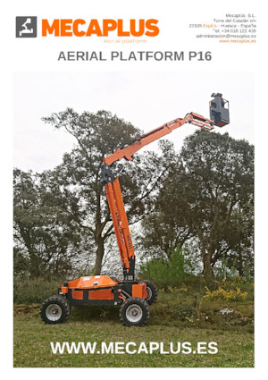 Колісні підйомники з шарнірною стрілою Mecaplús P16