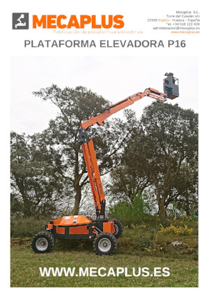 Колісні підйомники з шарнірною стрілою Mecaplús P16