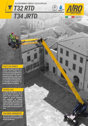 Колісні телескопічні підйомники AIRO T32 RTD