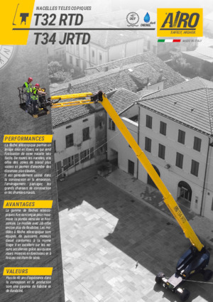 Колісні телескопічні підйомники AIRO T32 RTD