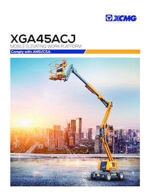 Колісні підйомники з шарнірною стрілою XCMG XGA45ACJ 
