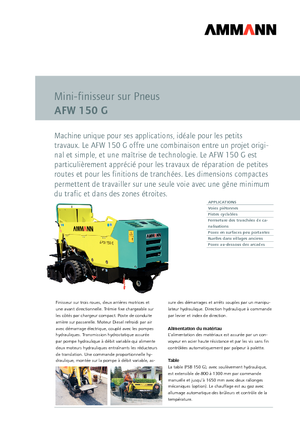 Колісні асфальтоукладальники Ammann AFW 150 G