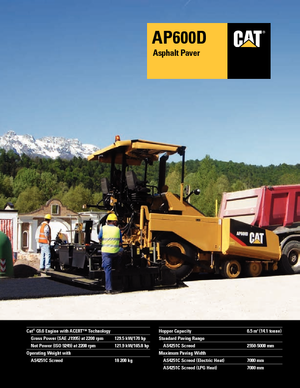 Колісні асфальтоукладальники Caterpillar AP600D