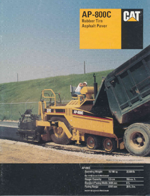 Колісні асфальтоукладальники Caterpillar AP800C