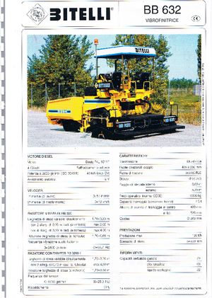 Колісні асфальтоукладальники Bitelli BB 632 RB 320
