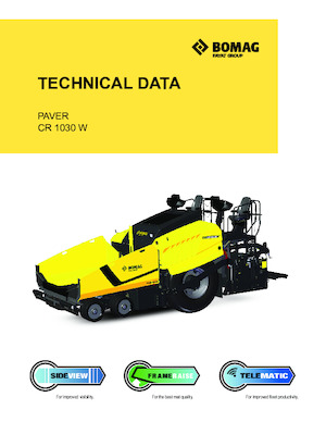 Колісні асфальтоукладальники Bomag CR 1030 W