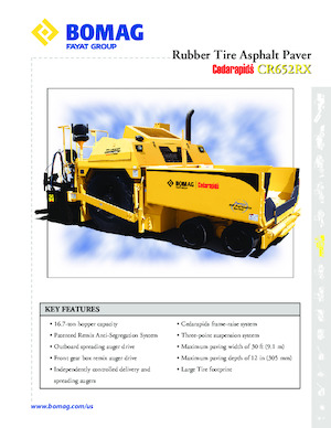 Колісні асфальтоукладальники Bomag CR 652 RX