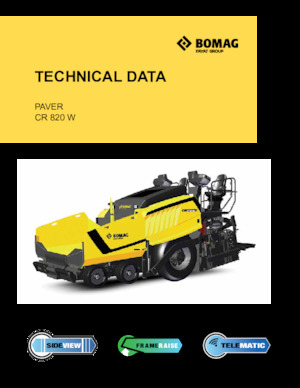 Колісні асфальтоукладальники Bomag CR 820 W