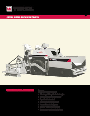 Колісні асфальтоукладальники Terex CR352L