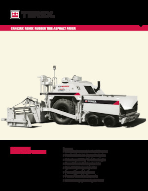 Колісні асфальтоукладальники Terex CR452RX