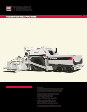 Колісні асфальтоукладальники Terex CR552