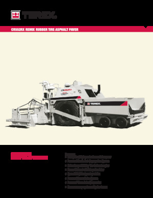 Колісні асфальтоукладальники Terex CR552RX