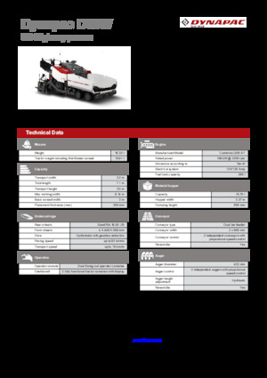 Колісні асфальтоукладальники Dynapac D30W