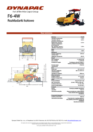 Колісні асфальтоукладальники Dynapac F 6-4 W