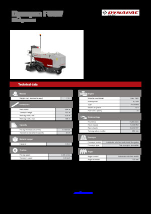 Колісні асфальтоукладальники Dynapac F80W