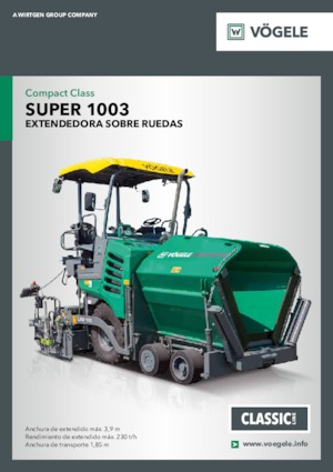 Колісні асфальтоукладальники Vögele Super 1003